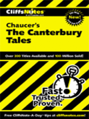 cover image of CliffsNotes<sup>TM</sup> Canterbury Tales
